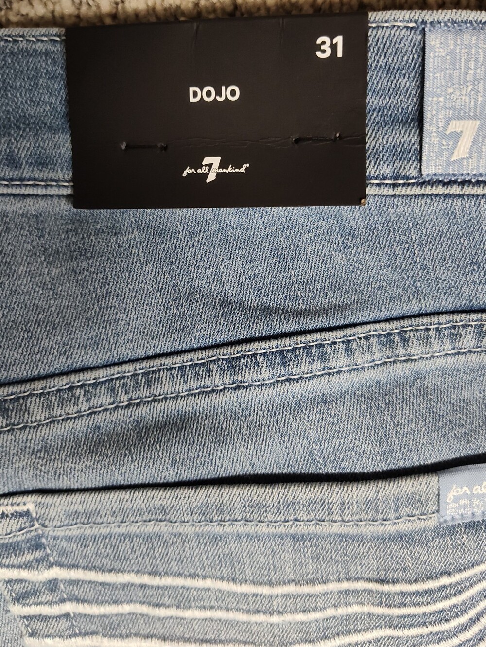 NWT! Women's 7 For All Mankind Dojo Tailorless Ideal Denim Jeans Size 31 - Picture 5 of 7